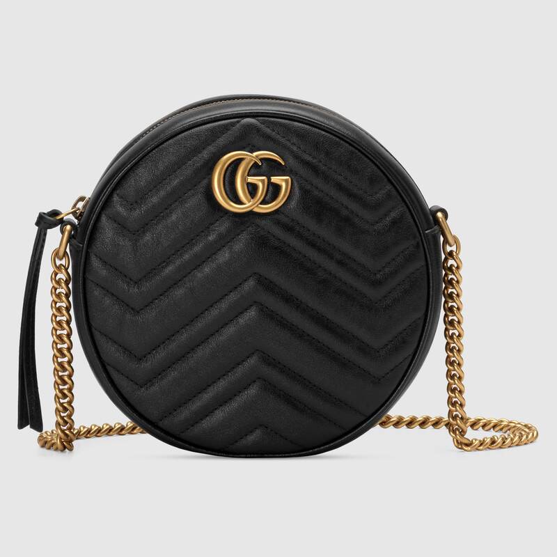 Marmont Mini Round Shoulder Bag 550154 Black